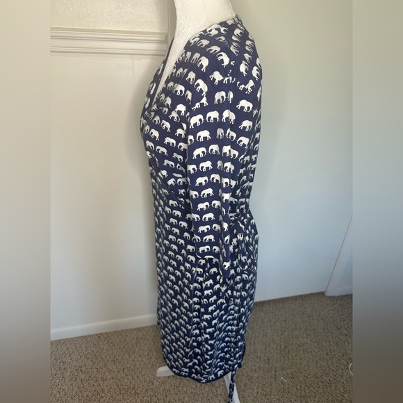 Sugarhill Boutique White Elephant Print Top size 10 - Picture 5 of 9